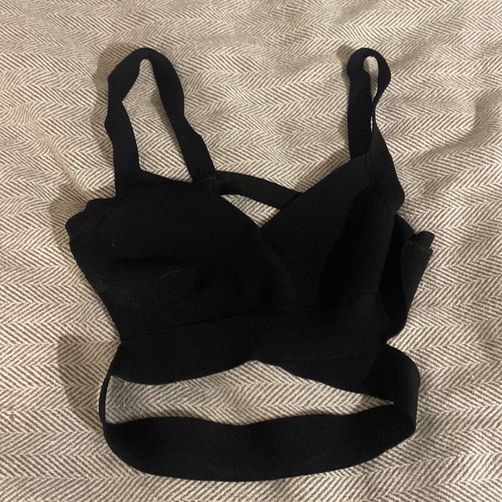 Black Bandage Bralette / Crop